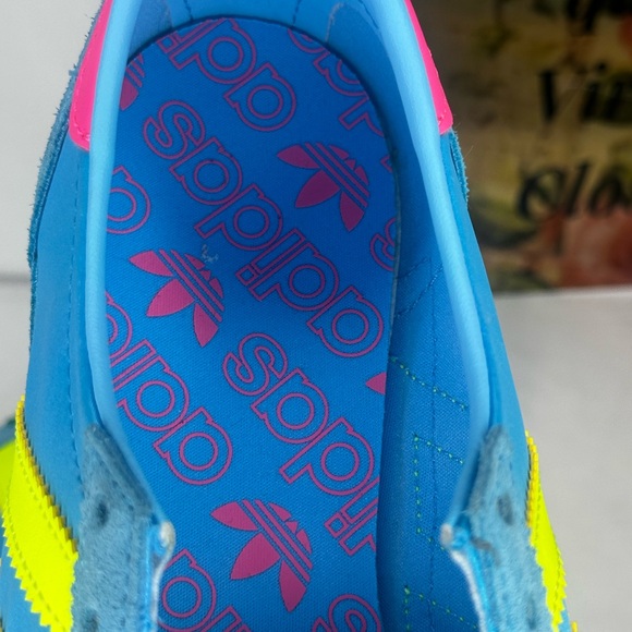 NWT Adidas SL 72 OG Sky Rush/Solar Yellow/Lucid Pink Sneakers Size 8 - Picture 14 of 15